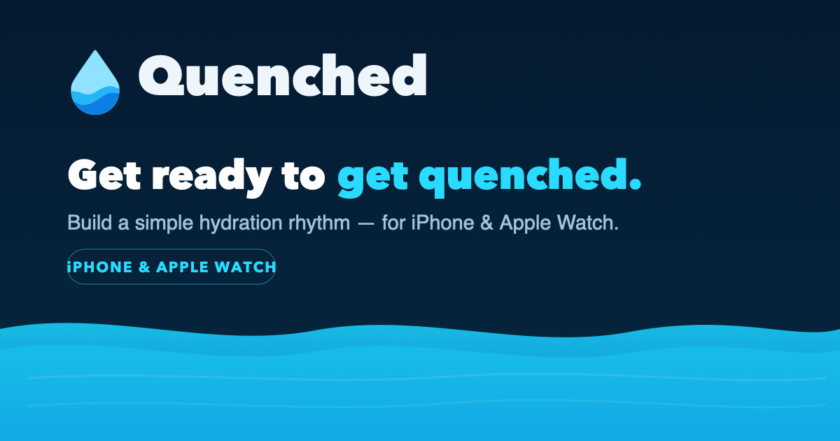 Quenched - Water Tracker screenshot 1